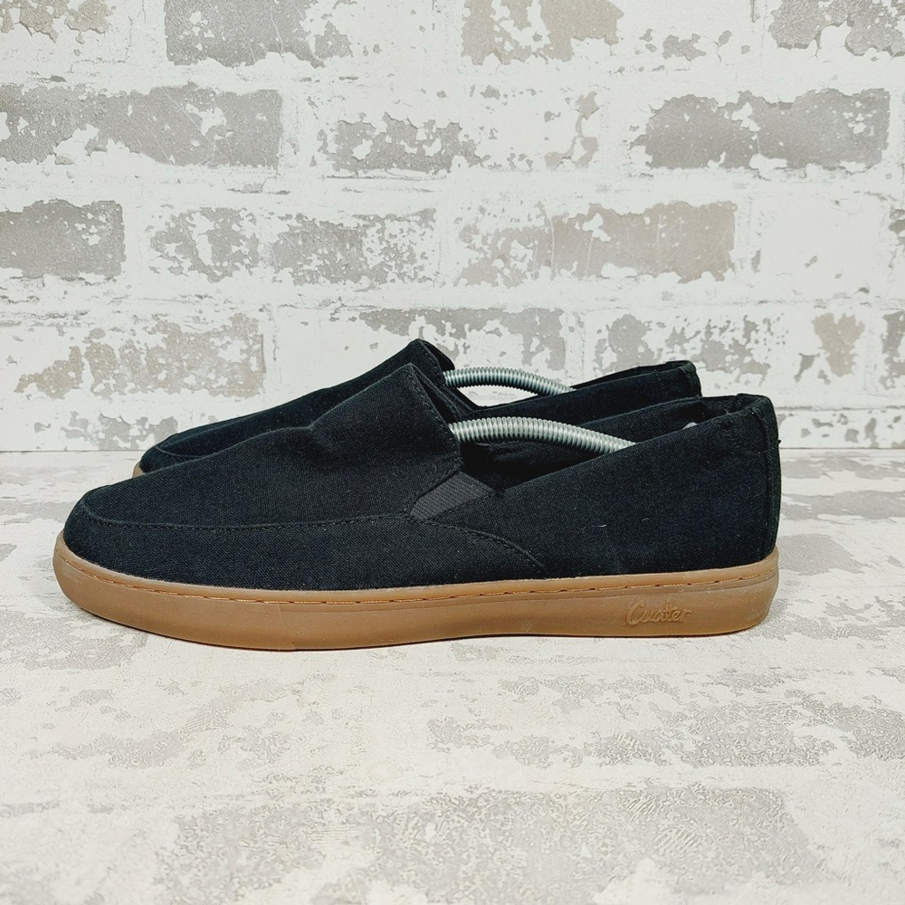NEW Cuater Black Slip On Casual Comfort Lightweight Everyday Loafers D762